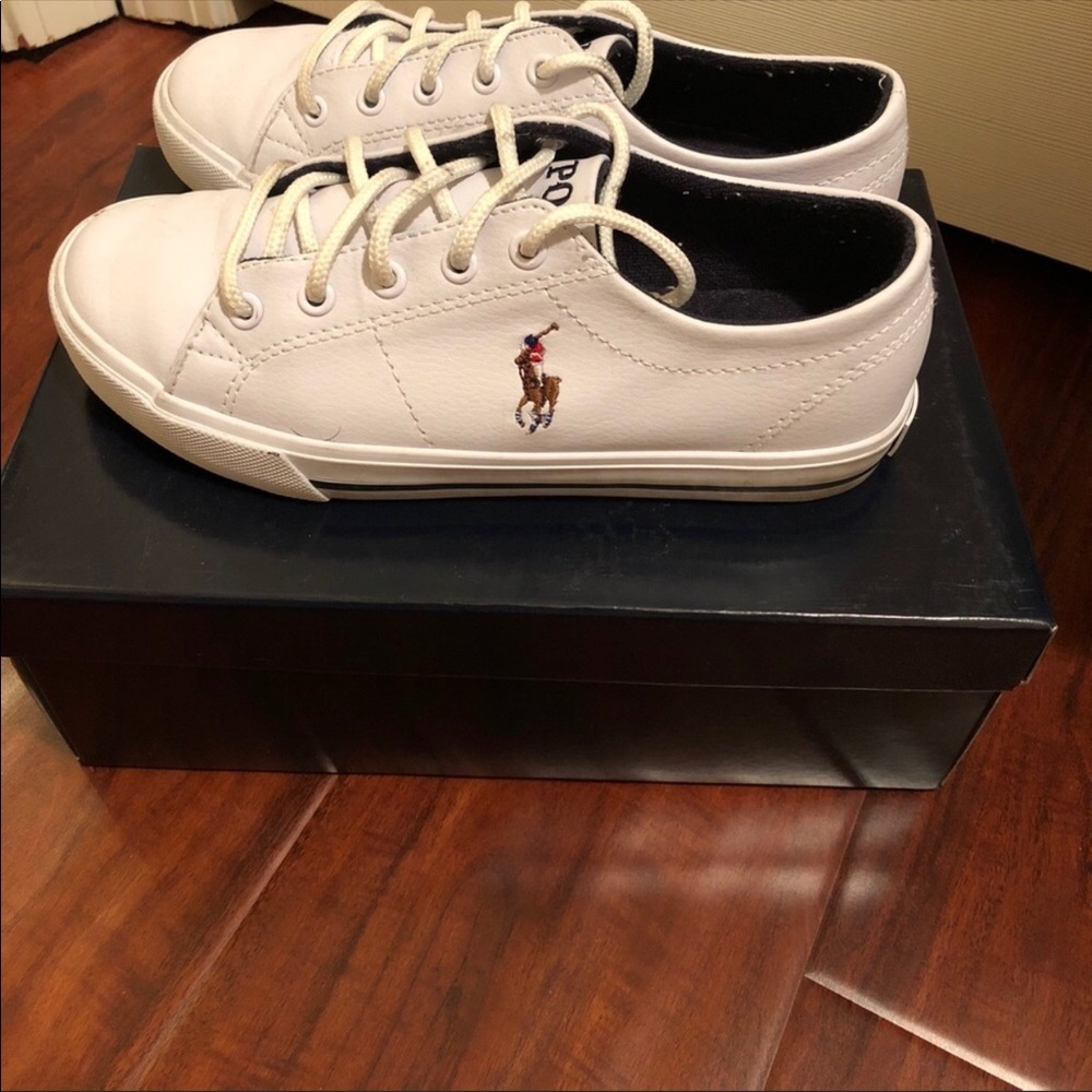 White size 2 polo shoes. Excellent condition